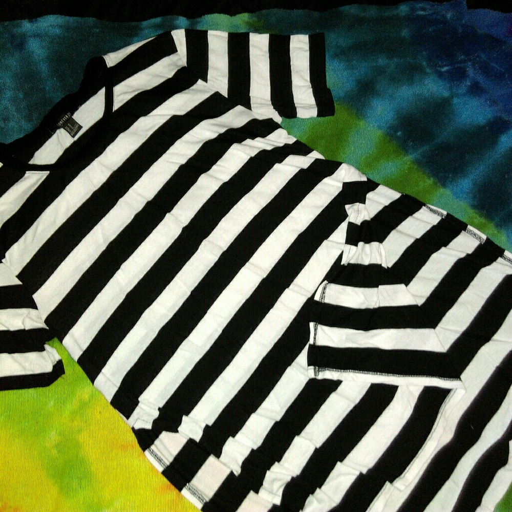 Forever 21 black & white striped