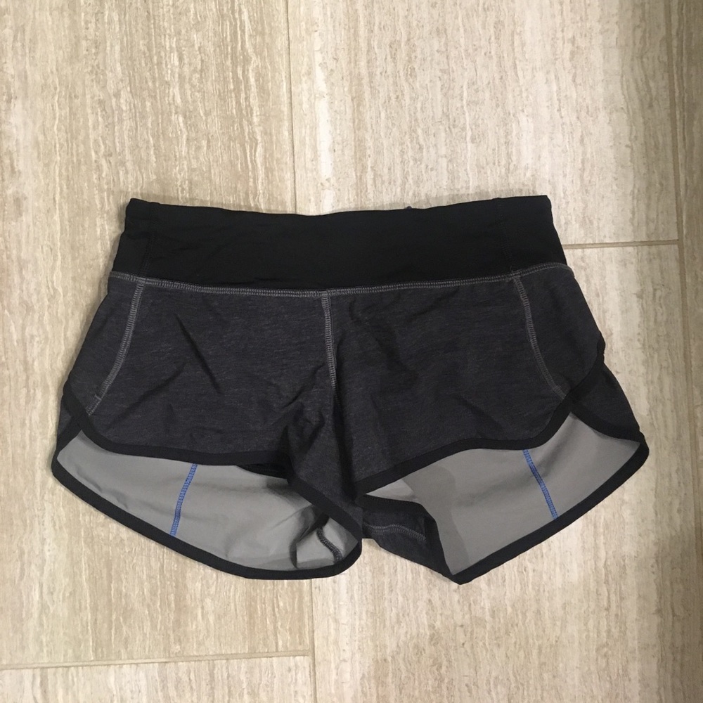 Grey Lulu Lemon speed shorts