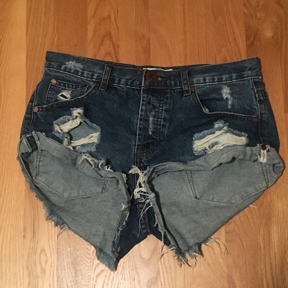 One X One teaspoon jean shorts