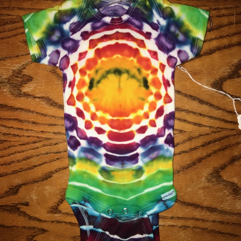 HANDMADE Tie Dye Gerber Baby Onesie