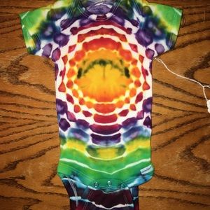 HANDMADE Tie Dye Gerber Baby Onesie