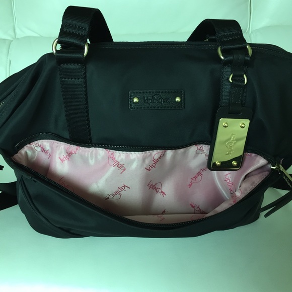 Kipling Leilani Nylon Satchel - Black Add'l Photos - Picture 2 of 5