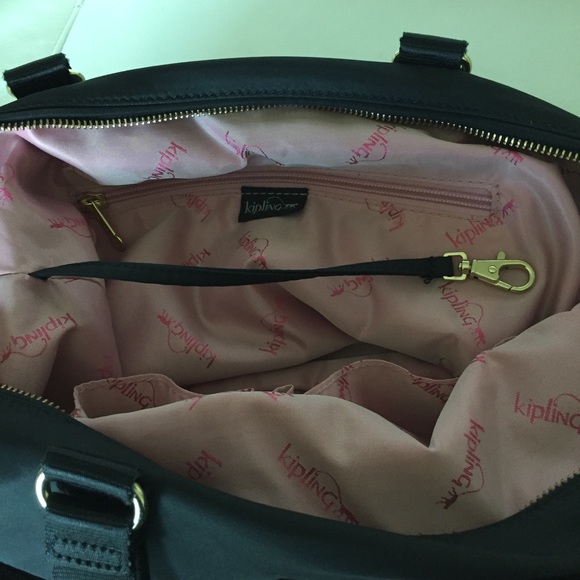 Kipling Leilani Nylon Satchel - Black Add'l Photos - Picture 4 of 5