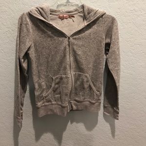 juicy couture grey velvet jacket