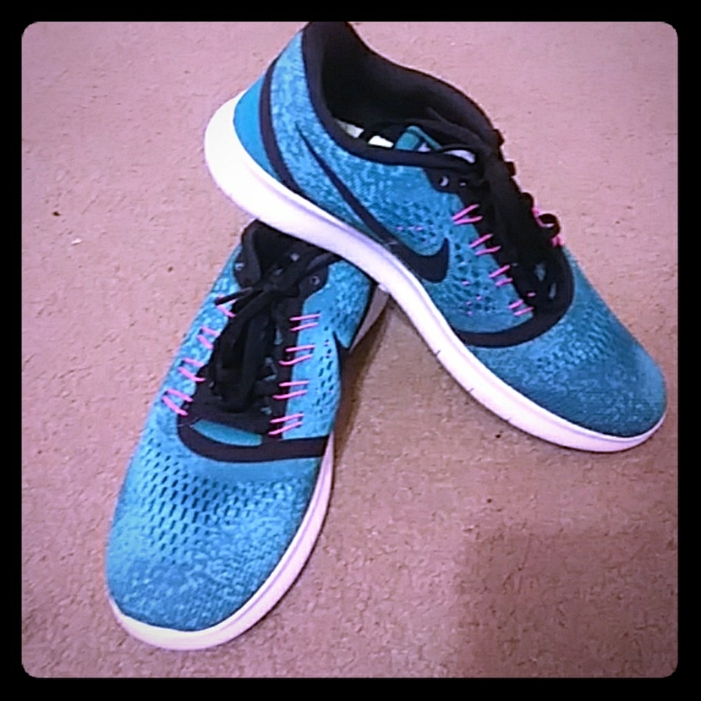 A pair of Nike running shoes