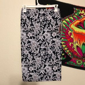 floral print midi pencil skirt