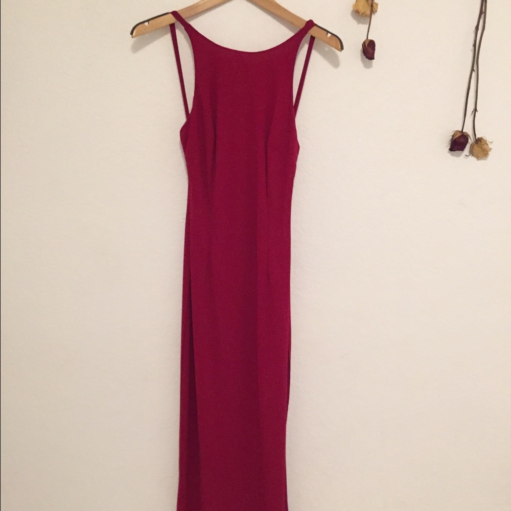 Nicole Miller collection red gown