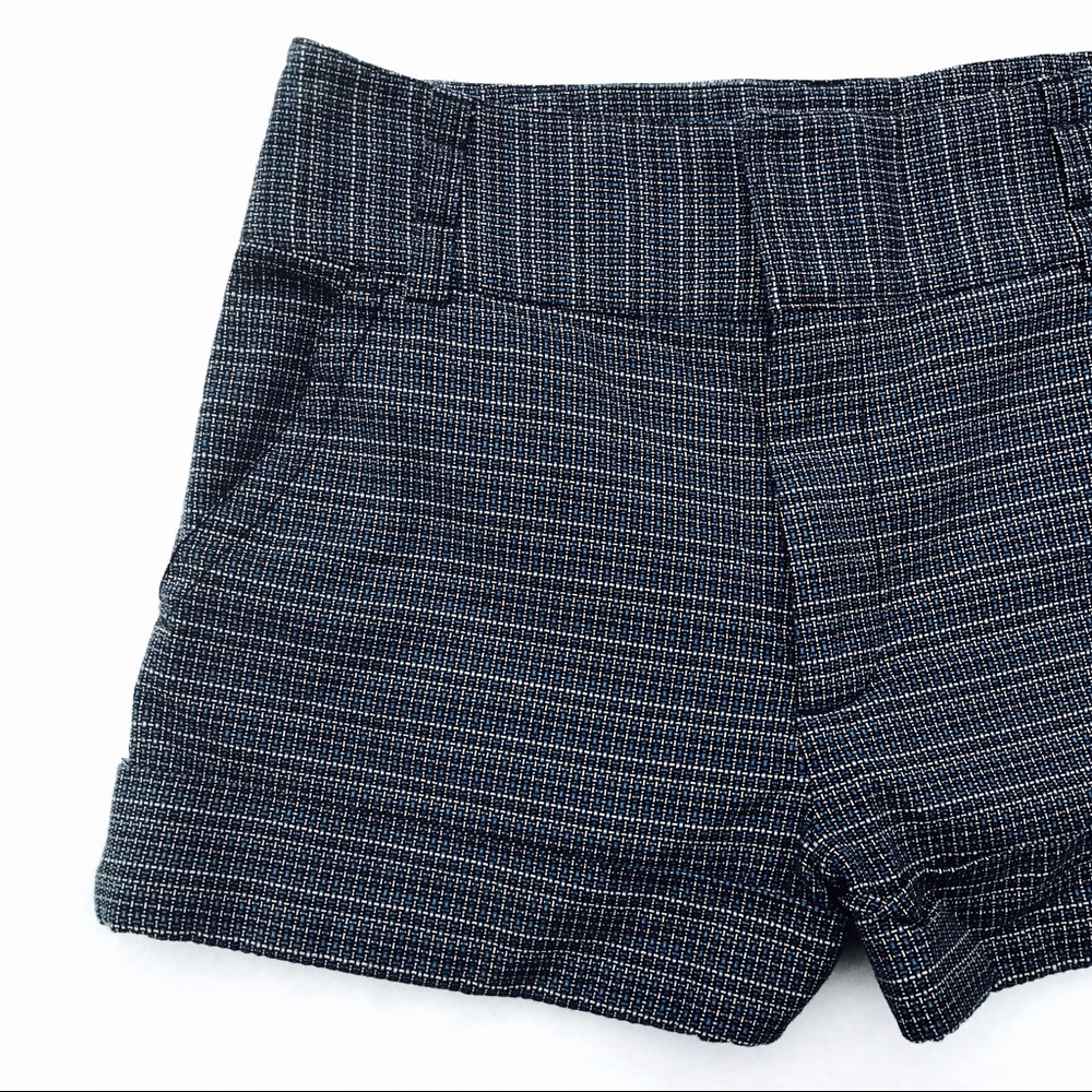 Marc by Marc Jacobs Tweed Plaid Black Blue Shorts