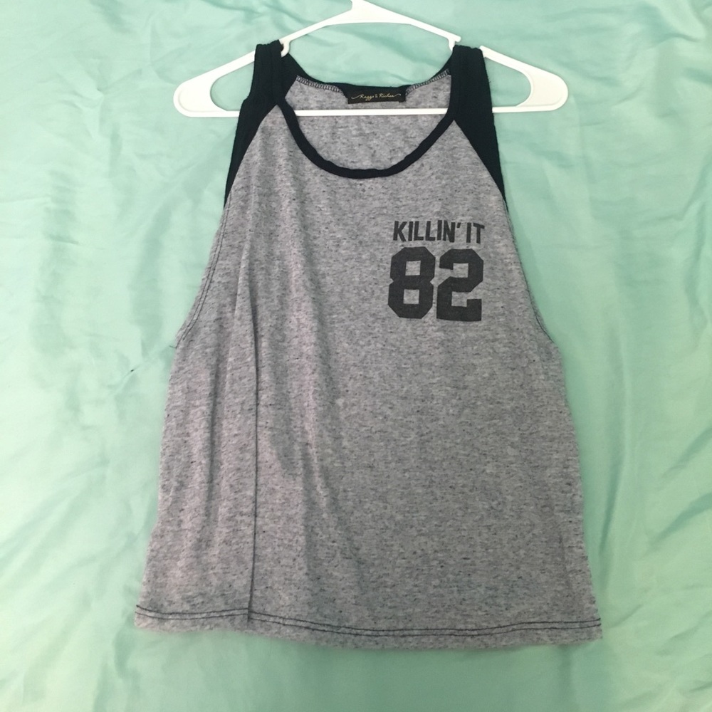 Killin' It Baseball Style Tank Top w/Exposed Sides