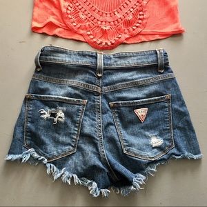 Vintage Guess high waisted cut off jean shorts