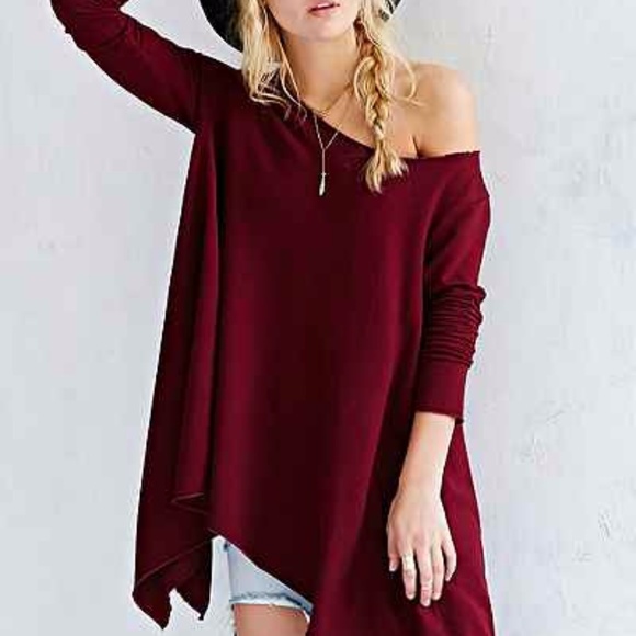 Project Social T Tops - Project Social T Off-the-shoulder Tunic Top