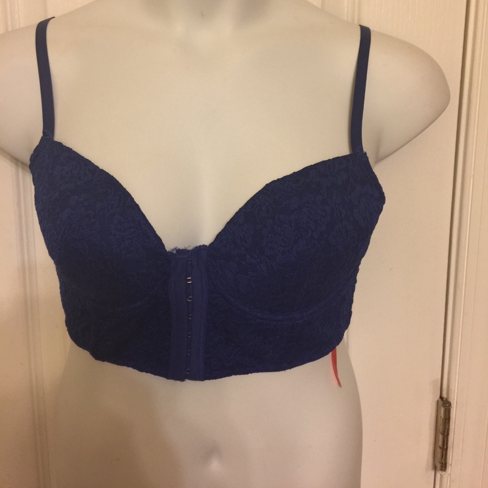 Lamour exotic blue lace bandeau XL