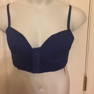Lamour exotic blue lace bandeau XL