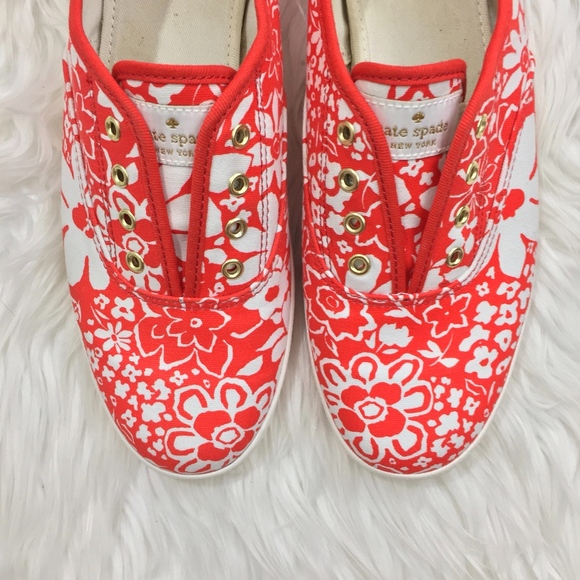 kate spade Shoes - Kate Spade Red Foral Keds