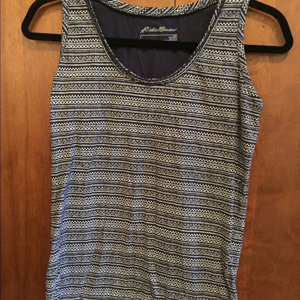 Tribal print Eddie Bauer active tank