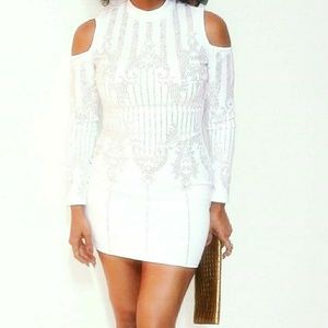 White cocktail dress