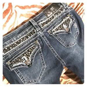 🌟Miss Me🌟 bling bootcut jeans 27