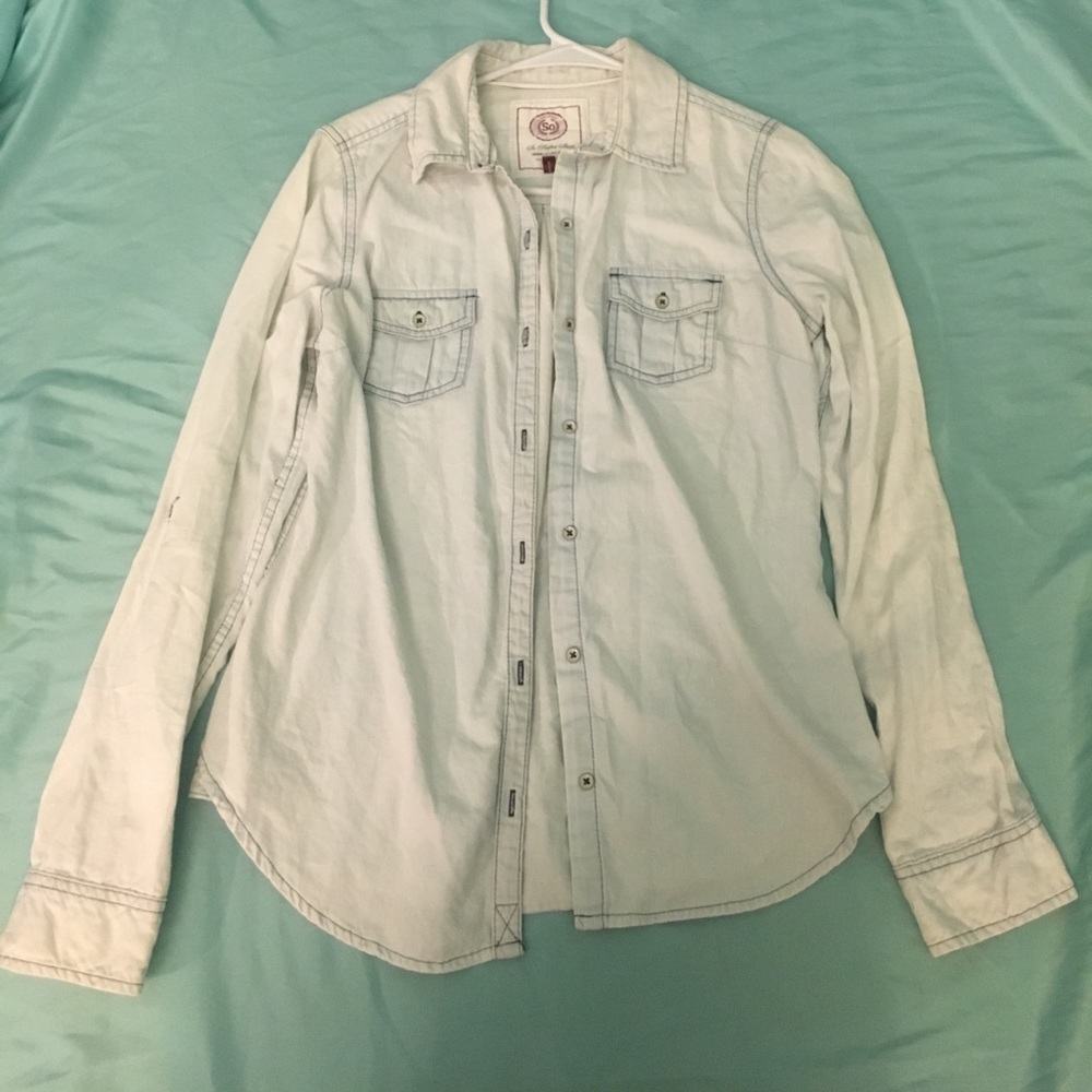 White Flannel SO Juniors Size Medium