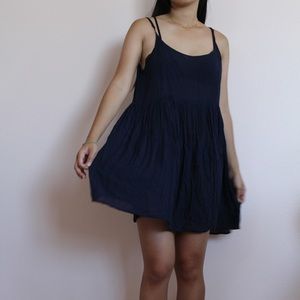 Navy Babydoll Dress