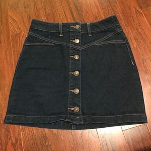 Pacsun NWOT jean skirt button up