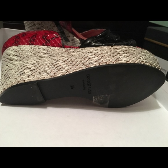 Derek Lam python platform wedges - Picture 2 of 4