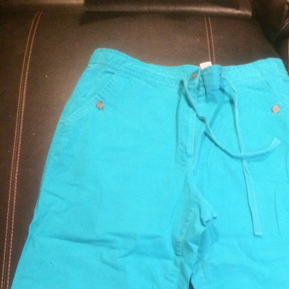 Turquoise Capris