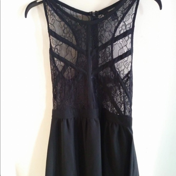 Forever 21 black lacey dress - Picture 1 of 3