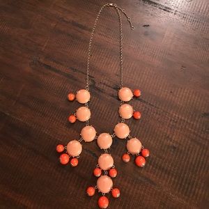 Peach & orange bubble statement necklace Peach & orange bubble statement necklace