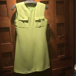 🍏ISTANTE apple green sexy classic silk dress!l💚