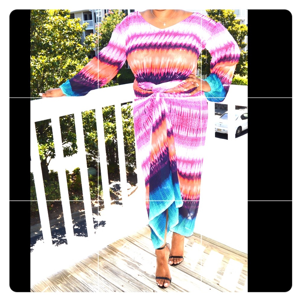 chiffon matching wrap skirt and blouse set