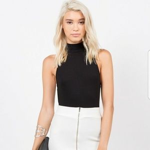 NWOT Missguided high neck ribbed Bodysuit