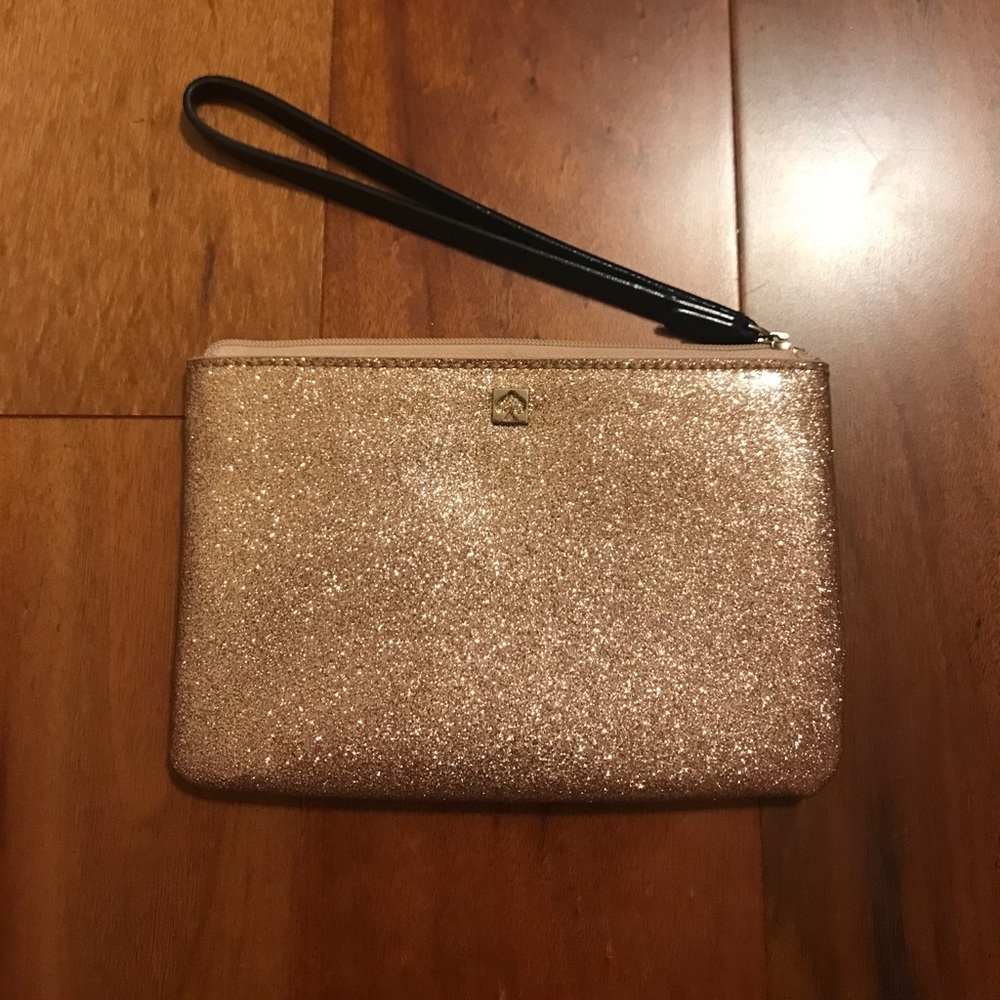 Pink sparkly Kate Spade Wristlet
