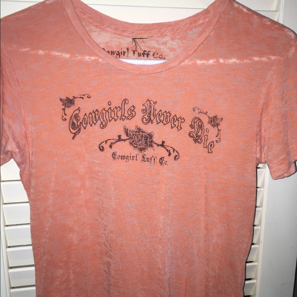 Cowgirl Tuff Burn out TShirt