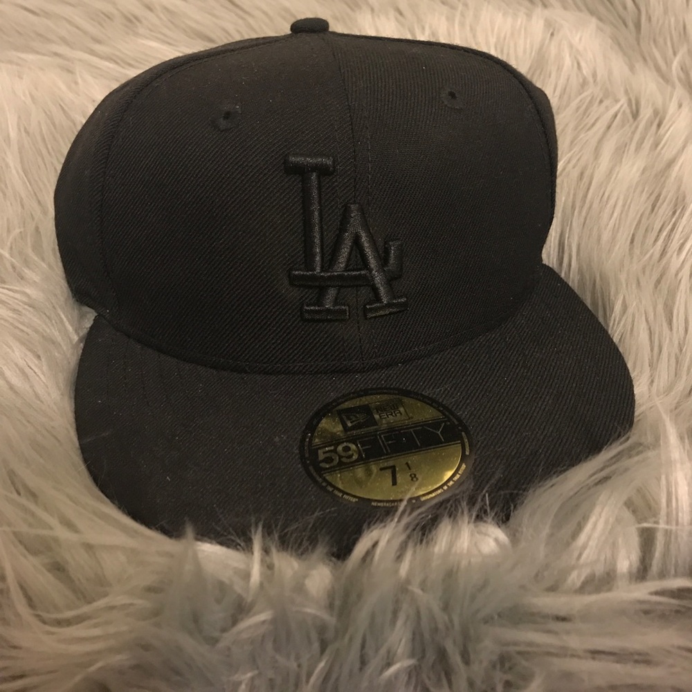 All Black LA Fitted Cap