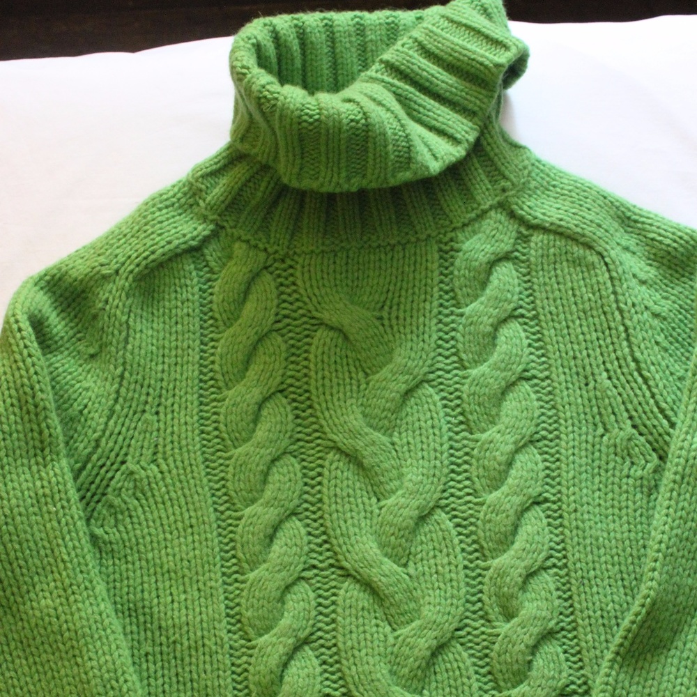 [Express] Wool Cashmere Blend Green Sweater