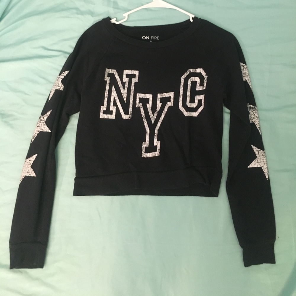 ON FIRE Long Sleeve Shirt NYC Size Small