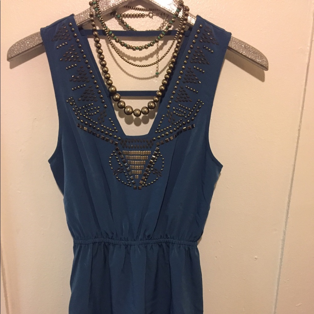 Gorgeous detailed studded mini dress
