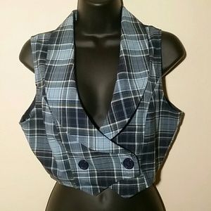Wet Seal Plaid Vest