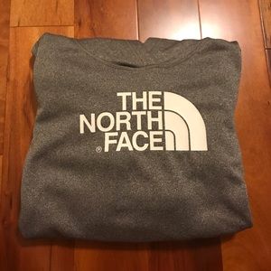 Large Gray The North Face hoodie