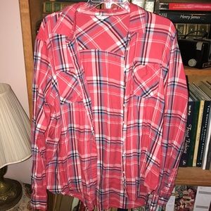 XL Aeropostale plaid long sleeved shirt