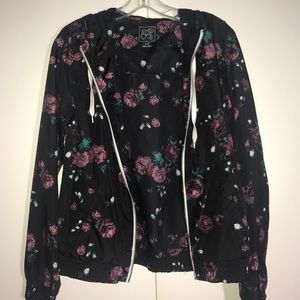 NWOT Rose Windbreaker