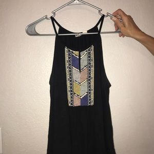Black with Aztec details tanktop