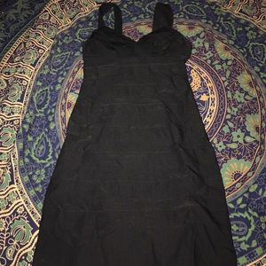 Black bodycon dress