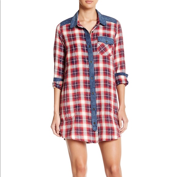 Angie Shirt Dress - Picture 1 of 2