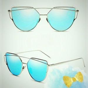 Brand New, Womens Luxury Sunglasses, Blue Mirror