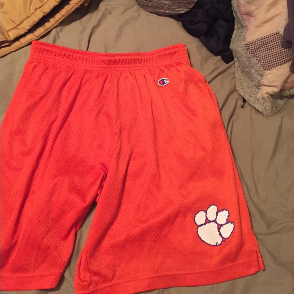 Orange champion shorts Clemson