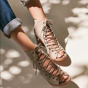 Jeffrey Campbell 'Cors' Lace Up Suede Bootie