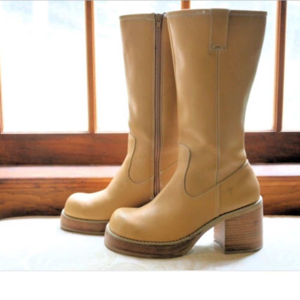 Frye Dorian boots - vintage tan leather