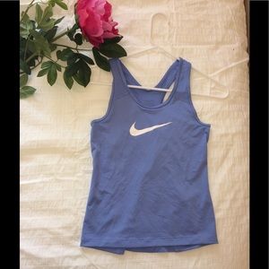 Light Blue Nike Pro Tank