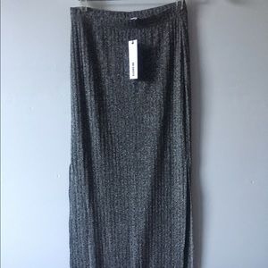 NWT BB Dakota grey maxi skirt